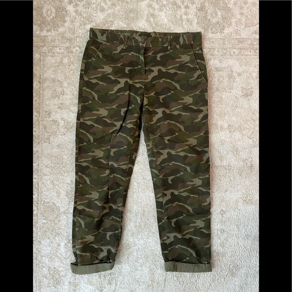 Gap Army Print BF Khakis, Size 0 - Picture 1 of 2